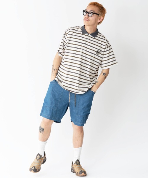 ブルドッグ　0710 ブルドッグ刺繍ボーダーポロシャツ | ジムマスター（gym master