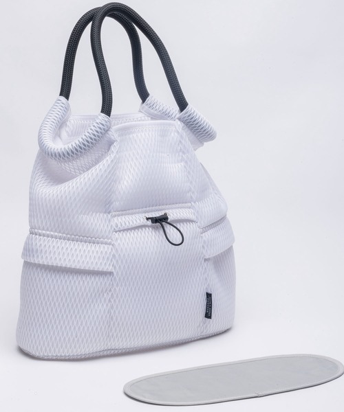 EDITA.(エディータ)の「洗濯機で洗える Washable loop handle circle bag シンプル / 通勤 / A4収納(トートバッグ・レディース・ブラック/ホワイト・FREE)」の10枚目の写真