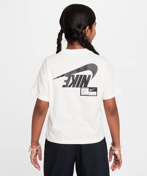 入手困難 NIKE ナイキガール Tシャツ ホワイト カットソー 古着 Lサイズ Nike ガールズTシャツ DO1327（ホワイト）｜チア用品専門店