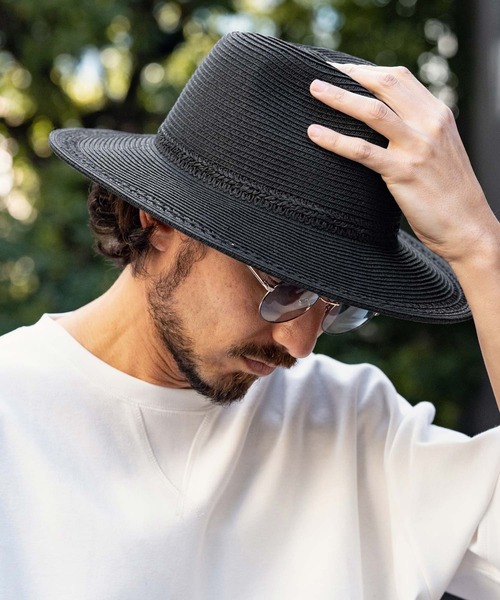 【激安通販 オンラインショップ】 Brim mko12735-Long Braid ブレードハット（ハット Hat 帽子