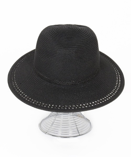 CAMBIO(カンビオ)の「mko12735-Long Brim Braid Hat ブレードハット(ハット・メンズ・ブラック/ベージュ・FREE)」の11枚目の写真