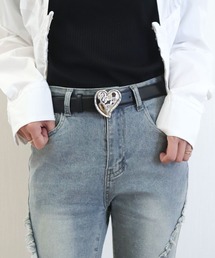 美品　ワック ベルト 黒 ロゴバックル レディース ゴルフウェア WAAC ベルト 「WAAC」WOMENS ロゴバックルベルト レディース