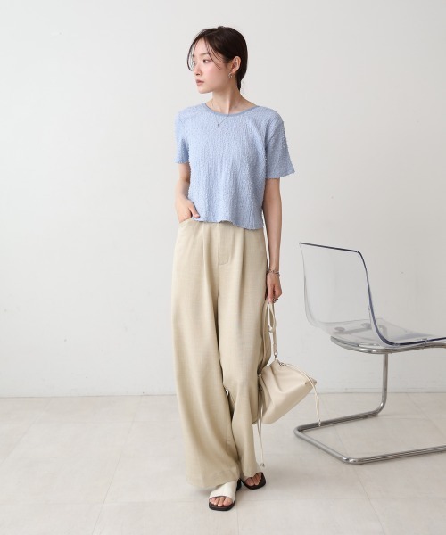 Bab（バブ）の「巾着ショルダーバッグ（ショルダーバッグ・レディース・ブラック/ベージュ/ブルー/オフホワイト・ONESIZE）」の6枚目の写真