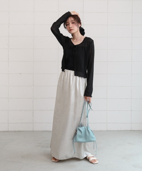 Bab（バブ）の「巾着ショルダーバッグ（ショルダーバッグ・レディース・ブラック/ベージュ/ブルー/オフホワイト・ONESIZE）」の21枚目の写真