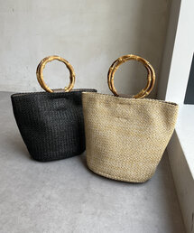 Chez toi | バンブーハンドルバケツトート(トートバッグ)