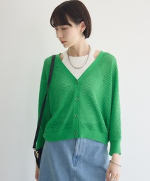 バックラインメッシュカーデ