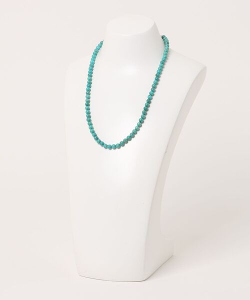 Mag.(マグ)の「【LAST HEAVEN】6ミリラウンドターコイズビーズネックレス(ネックレス・メンズ・ターコイズブルー・FREE)」の2枚目の写真