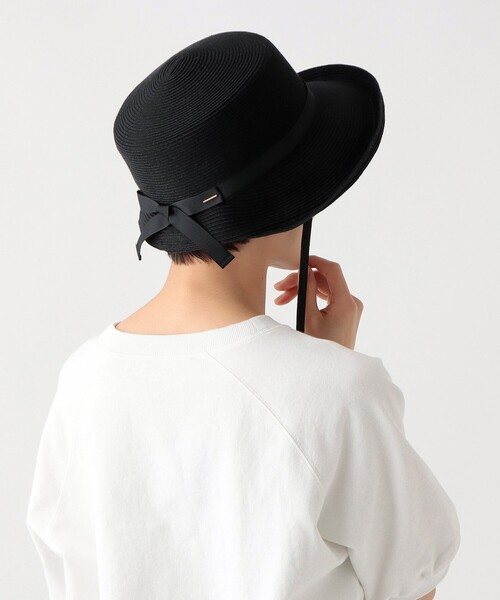 Afternoon Tea（アフタヌーンティー）の「洗える小ツバUVハット（ハット・レディース・ライトブラウン/ブラック/アイボリー・ONE SIZE）」の7枚目の写真