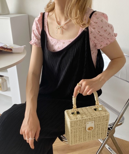 SOLLON.(ソルロン)の「小花柄パフスリーブTOPS(Tシャツ/カットソー・レディース・ピンク系その他/ホワイト系その他・FREE)」の21枚目の写真