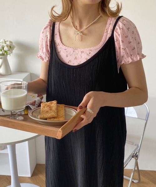 SOLLON.(ソルロン)の「小花柄パフスリーブTOPS(Tシャツ/カットソー・レディース・ピンク系その他/ホワイト系その他・FREE)」の19枚目の写真