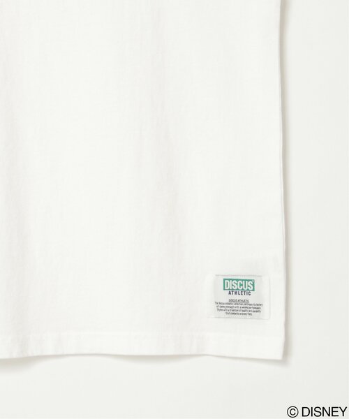 DISCUS ATHLETIC（ディスカス　アスレチック）の「DISCUS ATHLETIC × ミッキーマウスTシャツ（Tシャツ/カットソー・レディース・ホワイト/オフホワイト/ナチュラル/ブラック/ブラウン系その他/チャコール・M/L）」の10枚目の写真