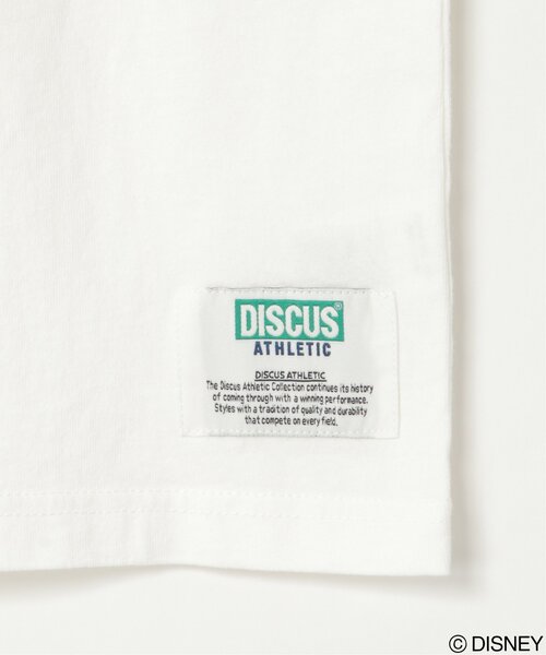 DISCUS ATHLETIC（ディスカス　アスレチック）の「DISCUS ATHLETIC × ミッキーマウスTシャツ（Tシャツ/カットソー・レディース・ホワイト/オフホワイト/ナチュラル/ブラック/ブラウン系その他/チャコール・M/L）」の9枚目の写真