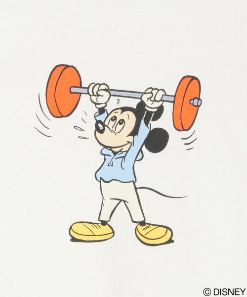 DISCUS ATHLETIC（ディスカス　アスレチック）の「DISCUS ATHLETIC × ミッキーマウスTシャツ（Tシャツ/カットソー・レディース・ホワイト/オフホワイト/ナチュラル/ブラック/ブラウン系その他/チャコール・M/L）」の13枚目の写真