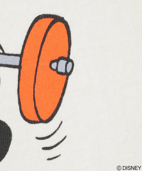 DISCUS ATHLETIC（ディスカス　アスレチック）の「DISCUS ATHLETIC × ミッキーマウスTシャツ（Tシャツ/カットソー・レディース・ホワイト/オフホワイト/ナチュラル/ブラック/ブラウン系その他/チャコール・M/L）」の14枚目の写真