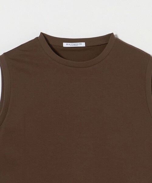 BEAUTY&YOUTH UNITED ARROWS(ビューティーアンドユースユナイテッドアローズ)の「クリアハイゲージ ノースリーブカットソー(Tシャツ/カットソー・レディース・ホワイト/ダークグレー/ダークブラウン・FREE)」の13枚目の写真