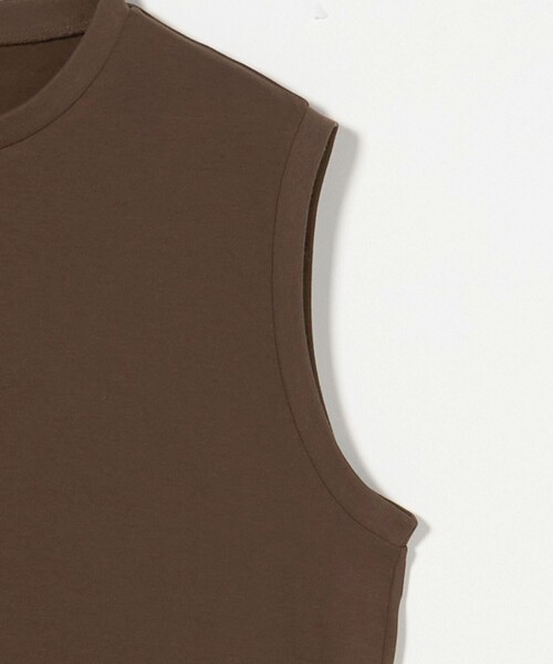 BEAUTY&YOUTH UNITED ARROWS(ビューティーアンドユースユナイテッドアローズ)の「クリアハイゲージ ノースリーブカットソー(Tシャツ/カットソー・レディース・ホワイト/ダークグレー/ダークブラウン・FREE)」の14枚目の写真