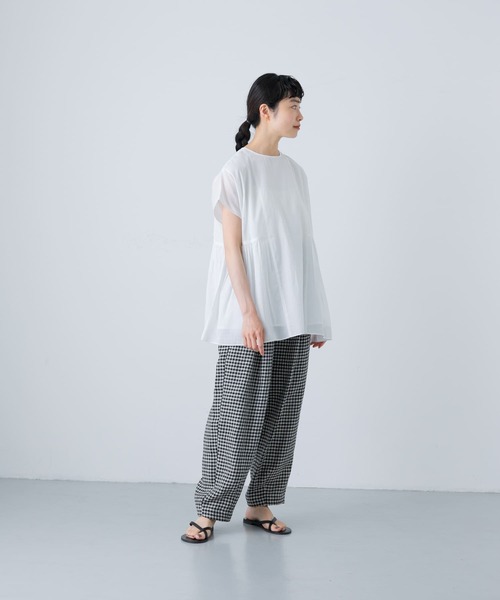 かぐれ　クロップドチェックパンツ クロップドチェックパンツ（その他パンツ）｜かぐれ（カグレ）の