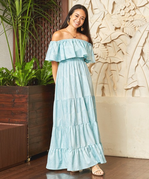 Maunaloa(マウナロア)の「【Maunaloa】フリルカラーWAYワンピース(ドレス・レディース・ブルー系その他/レッド/ピンク/ブルー・FREE)」の3枚目の写真