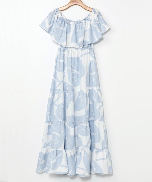 Maunaloa(マウナロア)の「【Maunaloa】フリルカラーWAYワンピース(ドレス・レディース・ブルー系その他/レッド/ピンク/ブルー・FREE)」の2枚目の写真