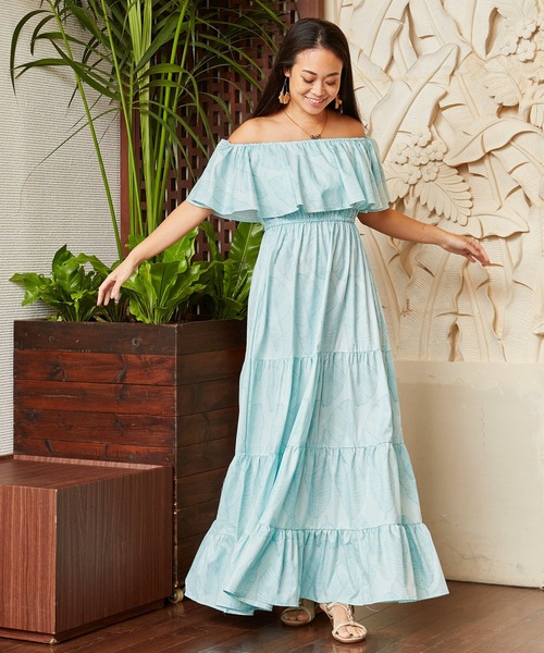 Maunaloa(マウナロア)の「【Maunaloa】フリルカラーWAYワンピース(ドレス・レディース・ブルー系その他/レッド/ピンク/ブルー・FREE)」の9枚目の写真