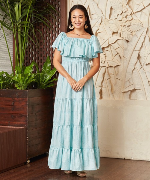Maunaloa(マウナロア)の「【Maunaloa】フリルカラーWAYワンピース(ドレス・レディース・ブルー系その他/レッド/ピンク/ブルー・FREE)」の12枚目の写真