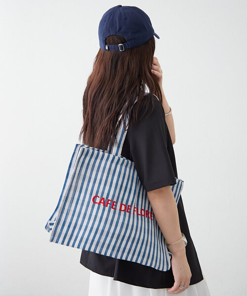 mystic（ミスティック）の「ギンガムロゴBAG（トートバッグ・レディース・ブルー/レッド・ONE SIZE）」の11枚目の写真