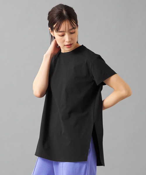 tシャツ EasyCare+スリットTシャツ レディース EasyCare+スリットTシャツ（Tシャツ/カットソー）｜Chacott