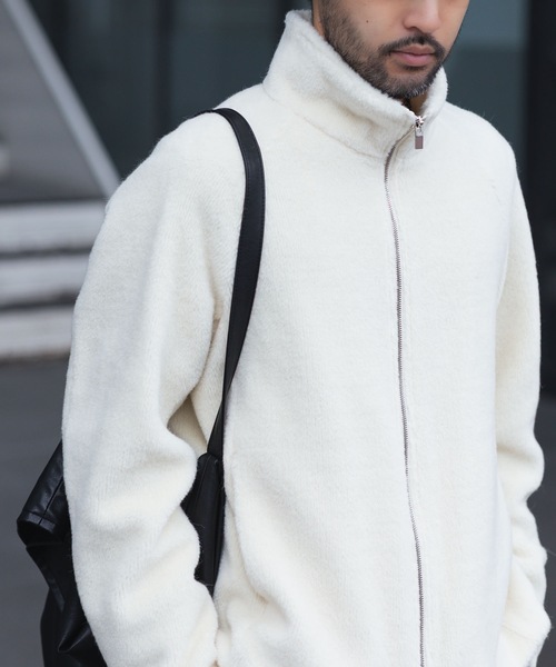 セール】WO/ALPACA ボア ジップアップブルゾン / WO/ALPACA BOA ZIP UP