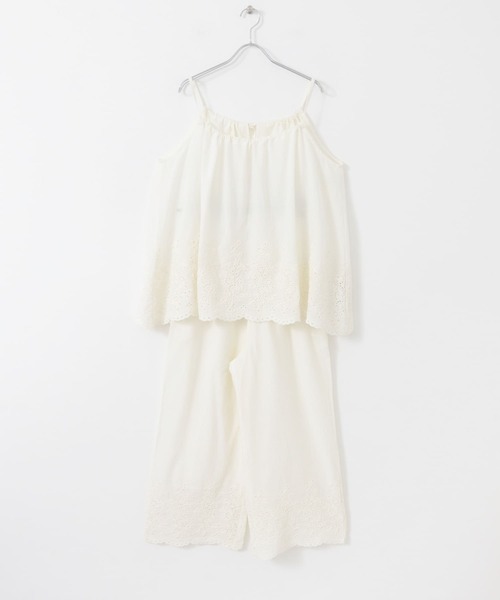 URBAN RESEARCH Sonny Label（アーバンリサーチサニーレーベル）の「エンブロイダリーコットンキャミ×パンツセット（セットアップ・レディース・ブラック/アイボリー/チャコールグレー・FREE）」の15枚目の写真