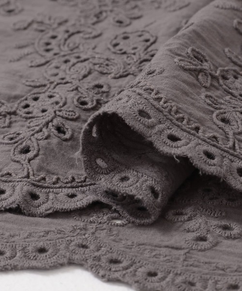 URBAN RESEARCH Sonny Label（アーバンリサーチサニーレーベル）の「エンブロイダリーコットンキャミ×パンツセット（セットアップ・レディース・ブラック/アイボリー/チャコールグレー・FREE）」の8枚目の写真