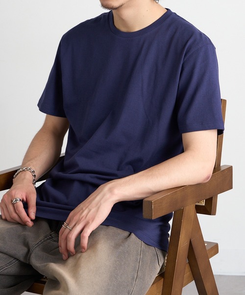 TRUSS（トラス）の「【TRUSS】ベーシックスタイル Tシャツ TRS-700（Tシャツ/カットソー・メンズ・ホワイト/ピンク/ライム/ブラック/ライトピンク/ネイビー/ライトイエロー/ナチュラル/ブルー・S/L/XL/M）」の5枚目の写真