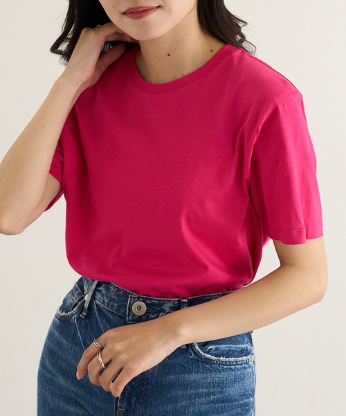 TRUSS（トラス）の「【TRUSS】ベーシックスタイル Tシャツ TRS-700（Tシャツ/カットソー・メンズ・ホワイト/ピンク/ライム/ブラック/ライトピンク/ネイビー/ライトイエロー/ナチュラル/ブルー・S/L/XL/M）」の8枚目の写真