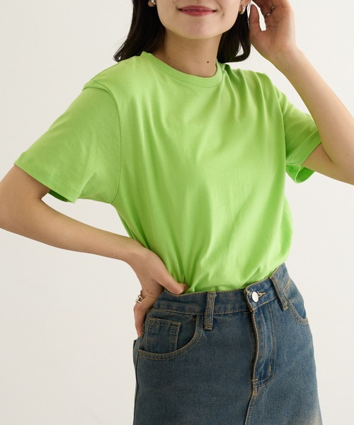 TRUSS（トラス）の「【TRUSS】ベーシックスタイル Tシャツ TRS-700（Tシャツ/カットソー・メンズ・ホワイト/ピンク/ライム/ブラック/ライトピンク/ネイビー/ライトイエロー/ナチュラル/ブルー・S/L/XL/M）」の4枚目の写真