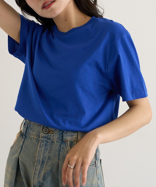 TRUSS（トラス）の「【TRUSS】ベーシックスタイル Tシャツ TRS-700（Tシャツ/カットソー・メンズ・ホワイト/ピンク/ライム/ブラック/ライトピンク/ネイビー/ライトイエロー/ナチュラル/ブルー・S/L/XL/M）」の6枚目の写真