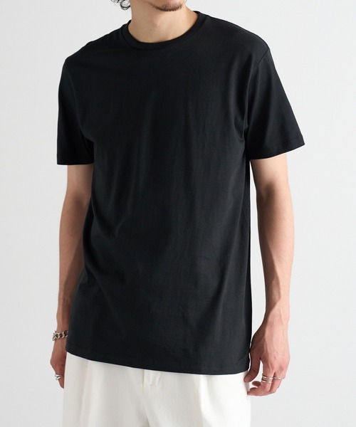 TRUSS（トラス）の「【TRUSS】ベーシックスタイル Tシャツ TRS-700（Tシャツ/カットソー・メンズ・ホワイト/ピンク/ライム/ブラック/ライトピンク/ネイビー/ライトイエロー/ナチュラル/ブルー・S/L/XL/M）」の2枚目の写真