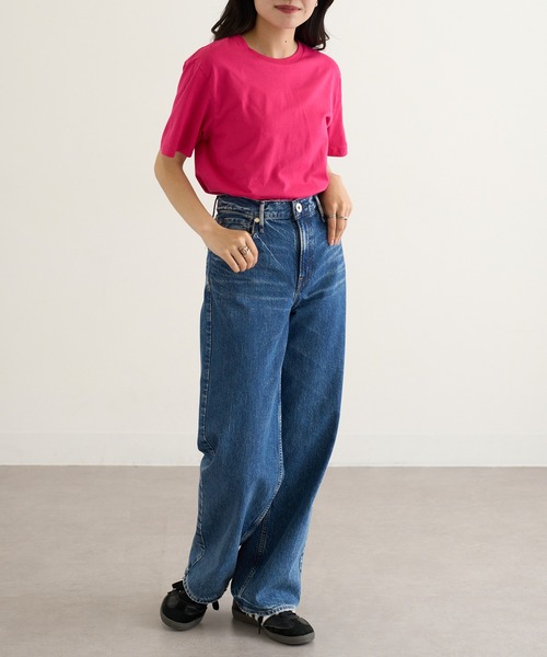 TRUSS（トラス）の「【TRUSS】ベーシックスタイル Tシャツ TRS-700（Tシャツ/カットソー・メンズ・ホワイト/ピンク/ライム/ブラック/ライトピンク/ネイビー/ライトイエロー/ナチュラル/ブルー・S/L/XL/M）」の14枚目の写真