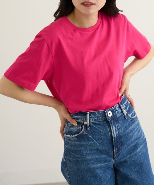 TRUSS（トラス）の「【TRUSS】ベーシックスタイル Tシャツ TRS-700（Tシャツ/カットソー・メンズ・ホワイト/ピンク/ライム/ブラック/ライトピンク/ネイビー/ライトイエロー/ナチュラル/ブルー・S/L/XL/M）」の13枚目の写真