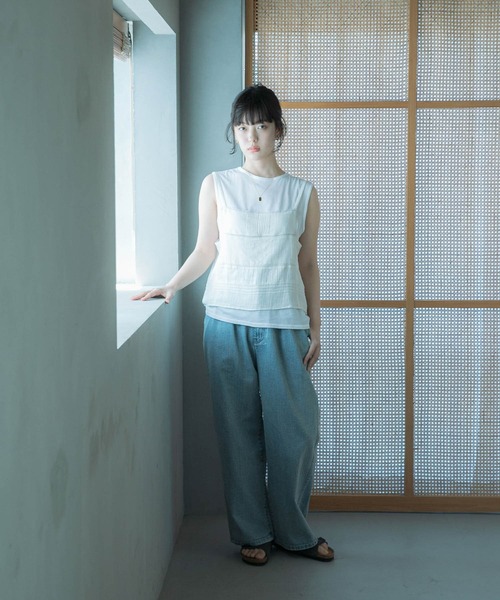 URBAN RESEARCH DOORS（アーバンリサーチドアーズ）の「『別注』olu’ment×DOORS　コットンモス刺繍キャミソール（キャミソール・レディース・アイボリー・ONE）」の7枚目の写真