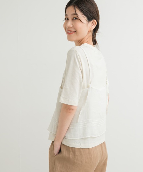 URBAN RESEARCH DOORS（アーバンリサーチドアーズ）の「『別注』olu’ment×DOORS　コットンモス刺繍キャミソール（キャミソール・レディース・アイボリー・ONE）」の13枚目の写真