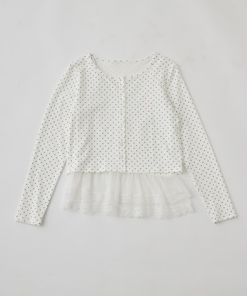 OLIVE des OLIVE（オリーブデオリーブ）の「【SETアイテム/着回し】レースキャミ×カーデ　アンサンブル（カーディガン/ボレロ・レディース・トップグレー/サックスブルー/オフホワイト・FREE）」の17枚目の写真