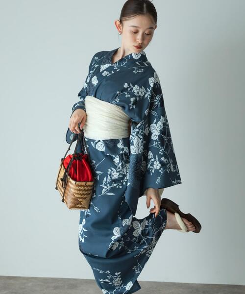 SENSE OF PLACE by URBAN RESEARCH（センスオブプレイスバイアーバンリサーチ）の「浴衣3点セットワンピ(変織紅梅)（その他・レディース・ホワイト系その他/ブルー系その他/その他1/その他2・ONE）」の9枚目の写真