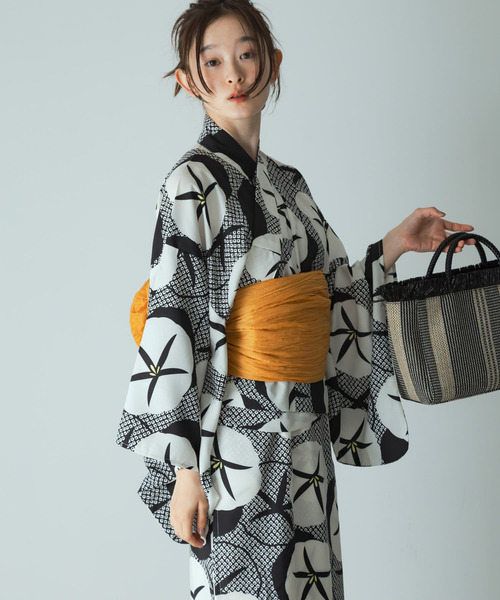SENSE OF PLACE 浴衣3点セットワンピース SENSE OF PLACE｜浴衣3点セットワンピース(変織紅梅) | Rakuten