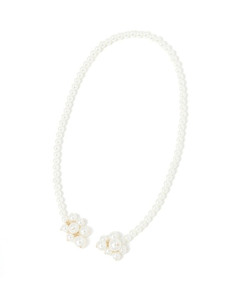 studio CLIP(スタディオクリップ)の「パール結びチャーム(チャーム・レディース・その他2/ホワイト/ブラック・FREE)」の2枚目の写真