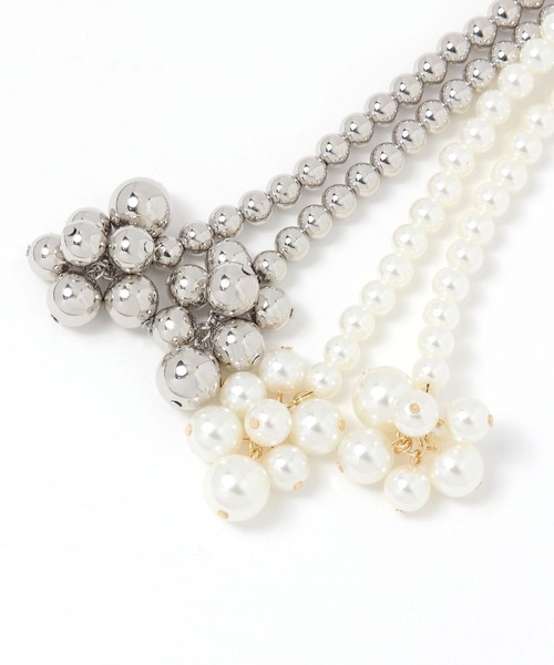 studio CLIP(スタディオクリップ)の「パール結びチャーム(チャーム・レディース・その他2/ホワイト/ブラック・FREE)」の5枚目の写真