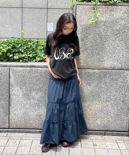 OBEY(オベイ)の「【OBEY / オベイ】 PLAZA ACTIVE TOP 131080369-25U(Tシャツ/カットソー・レディース・チャコールグレー/ブラック・SMALL/MEDIUM)」の5枚目の写真