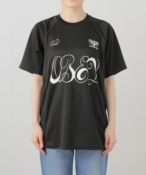 OBEY(オベイ)の「【OBEY / オベイ】 PLAZA ACTIVE TOP 131080369-25U(Tシャツ/カットソー・レディース・チャコールグレー/ブラック・SMALL/MEDIUM)」の10枚目の写真