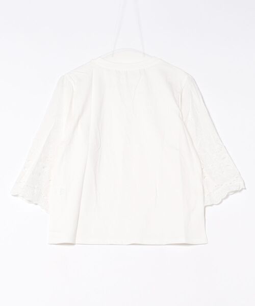 セール】5分袖レースフレアスリーブカットソー（Tシャツ