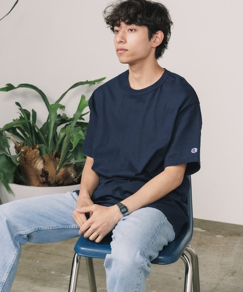 Champion(チャンピオン)の「Champion/チャンピオン 7oz. HERITAGE JERSEY T-SHIRT 半袖Tシャツ(Tシャツ/カットソー・メンズ・グレー/ブラック/ネイビー・M/XL/S/L)」の3枚目の写真