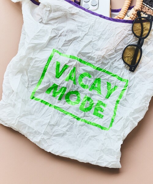 FREAK'S STORE（フリークスストア）の「【Beach & Festival】シワ加工エコバッグ（エコバッグ/サブバッグ・メンズ・グリーン/パープル・ONE SIZE）」の12枚目の写真