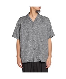 CALEE(�L�����[)��SPIRAL JACQUARD CHAMBRAY S/S SH(�V���c/�u���E�X)